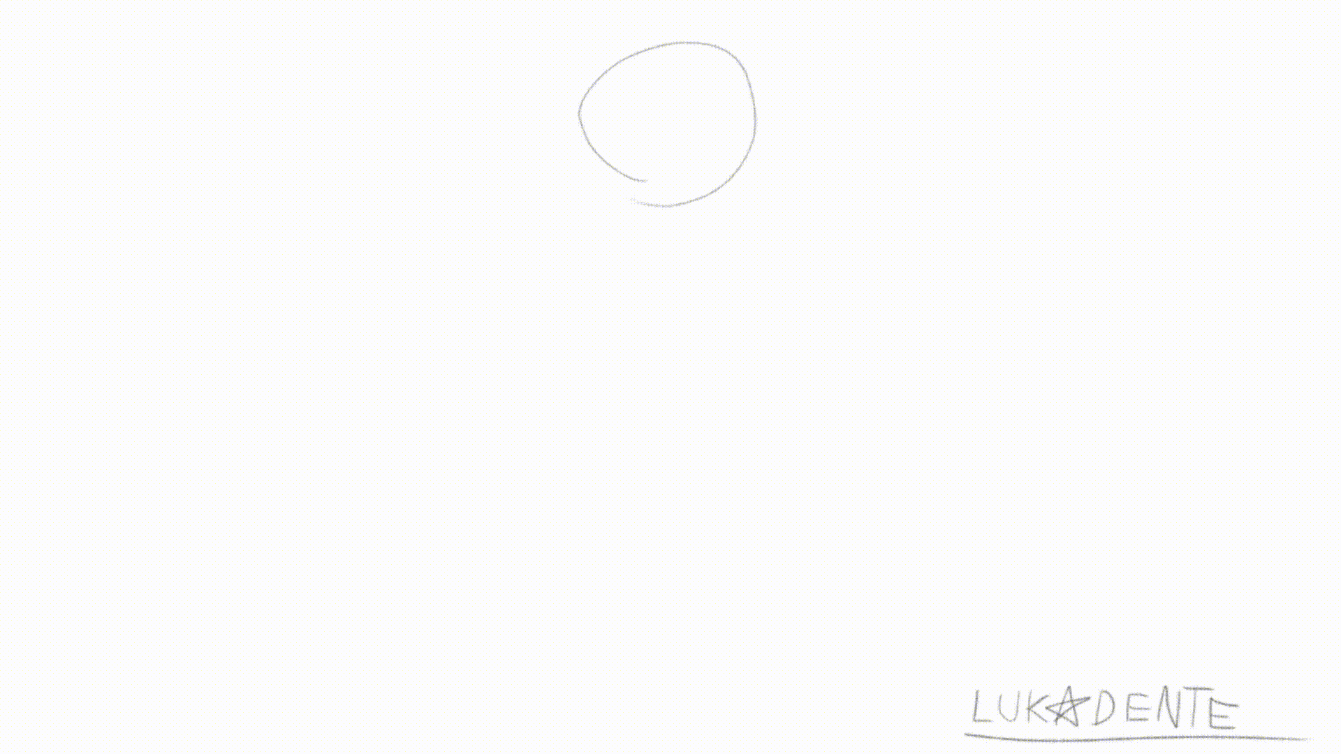 Uma animação em Rascunho de uma bola pulando.