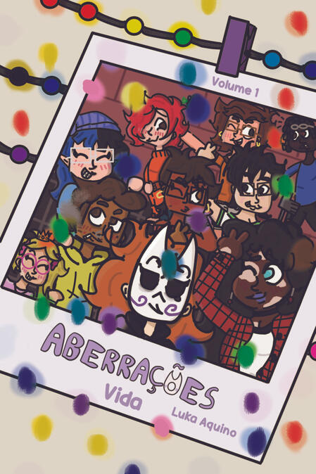 A face da personagem Angel. Elu é branque, magre e usa uma máscara branca com detalhes em roxo. Seu cabelo é longo e castanho.